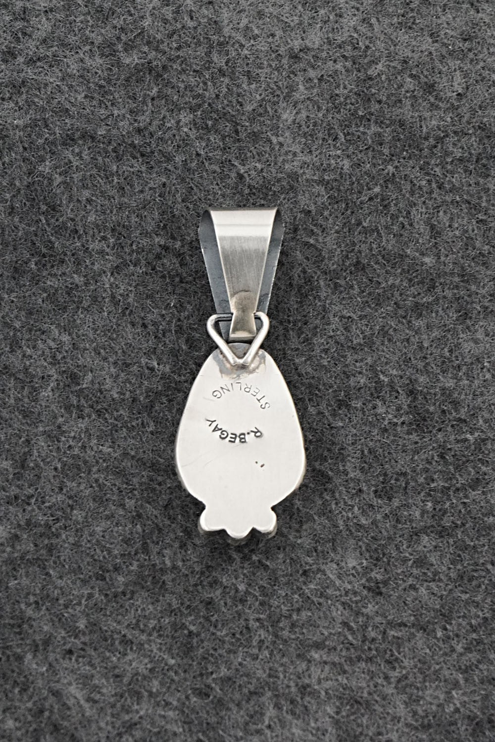 Turquoise & Sterling Silver Pendant - Rena Begay