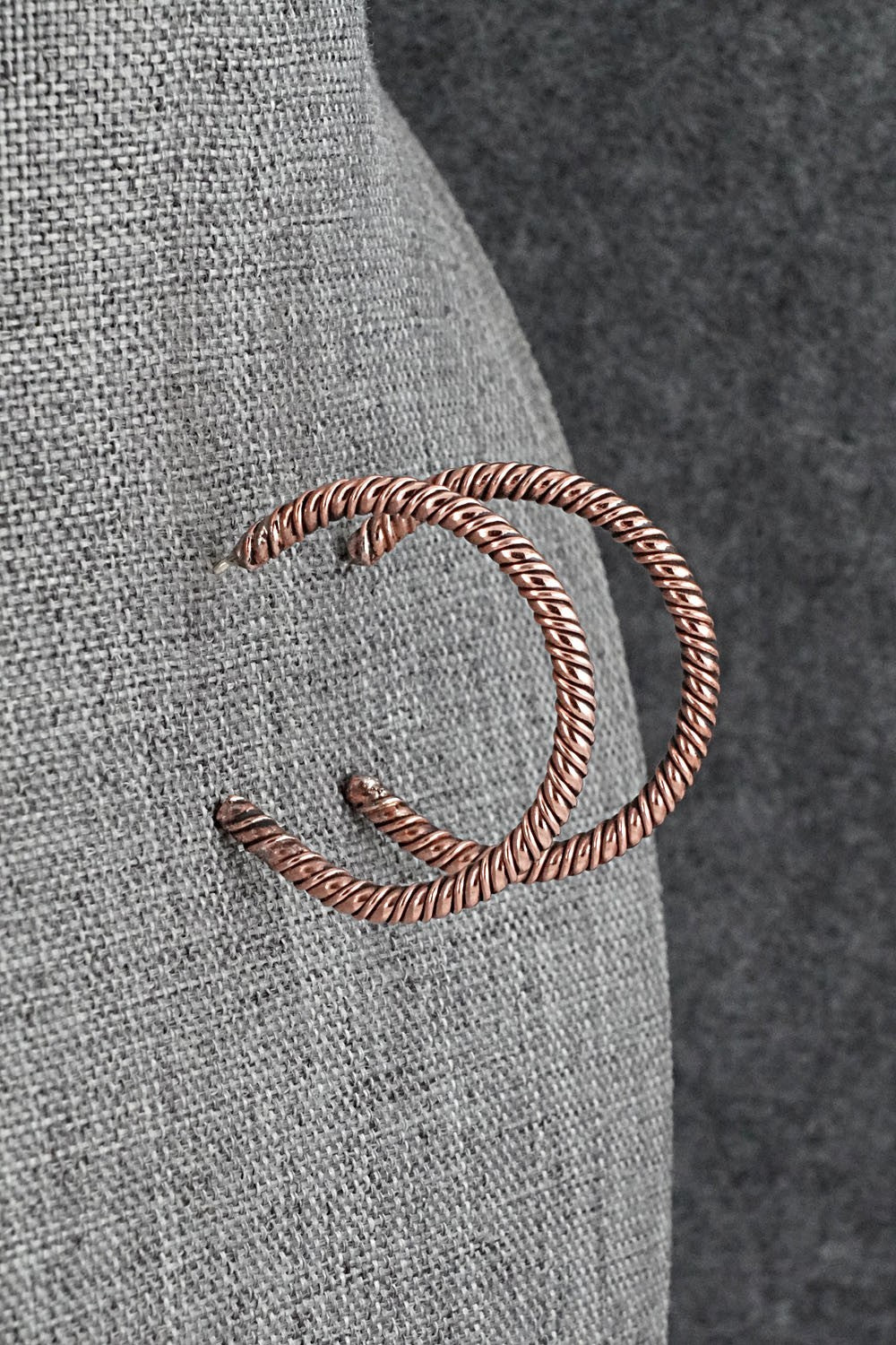 Copper Hoop Earrings - Elaine Tahe