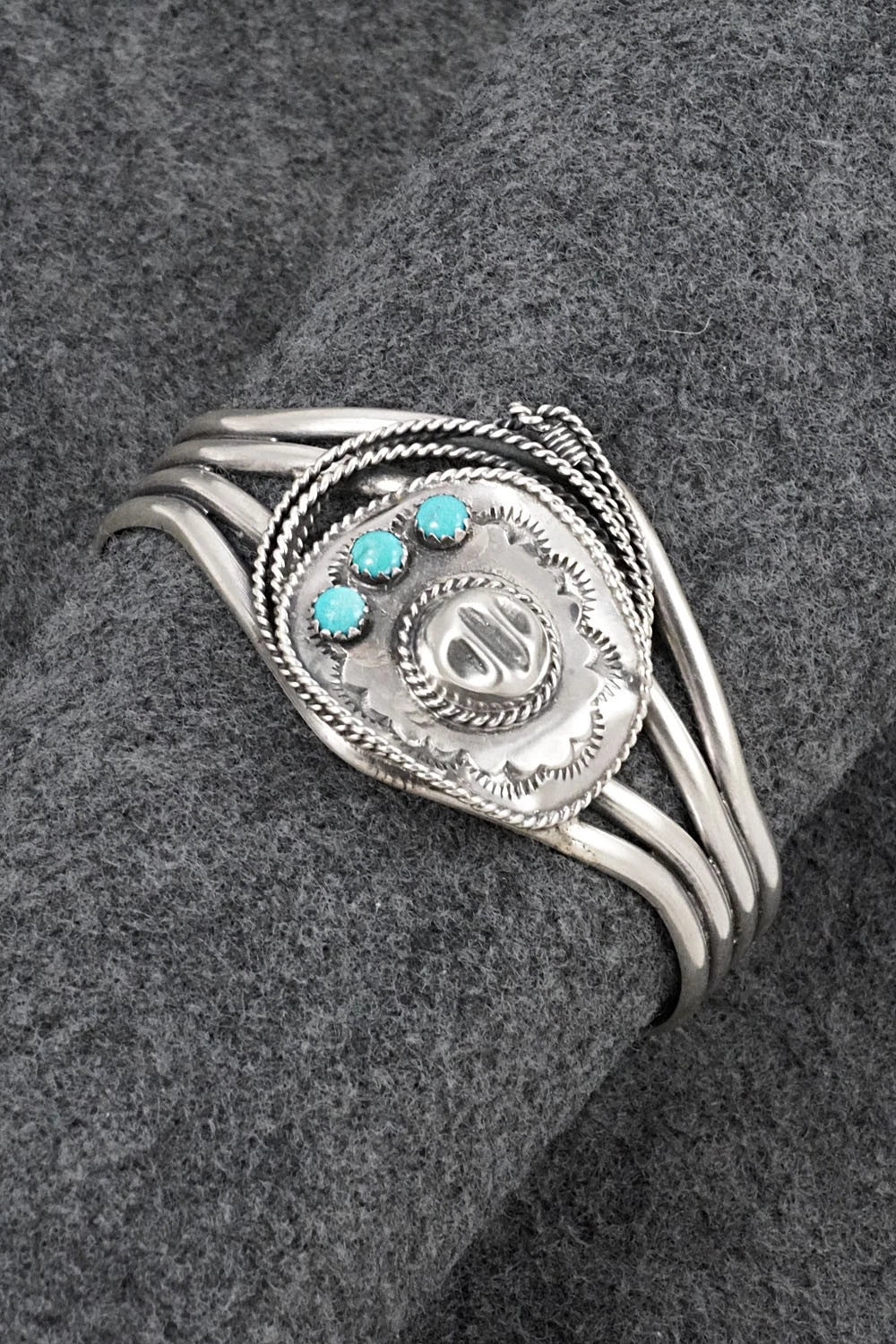 Turquoise & Sterling Silver Bracelet - Bobby Platero