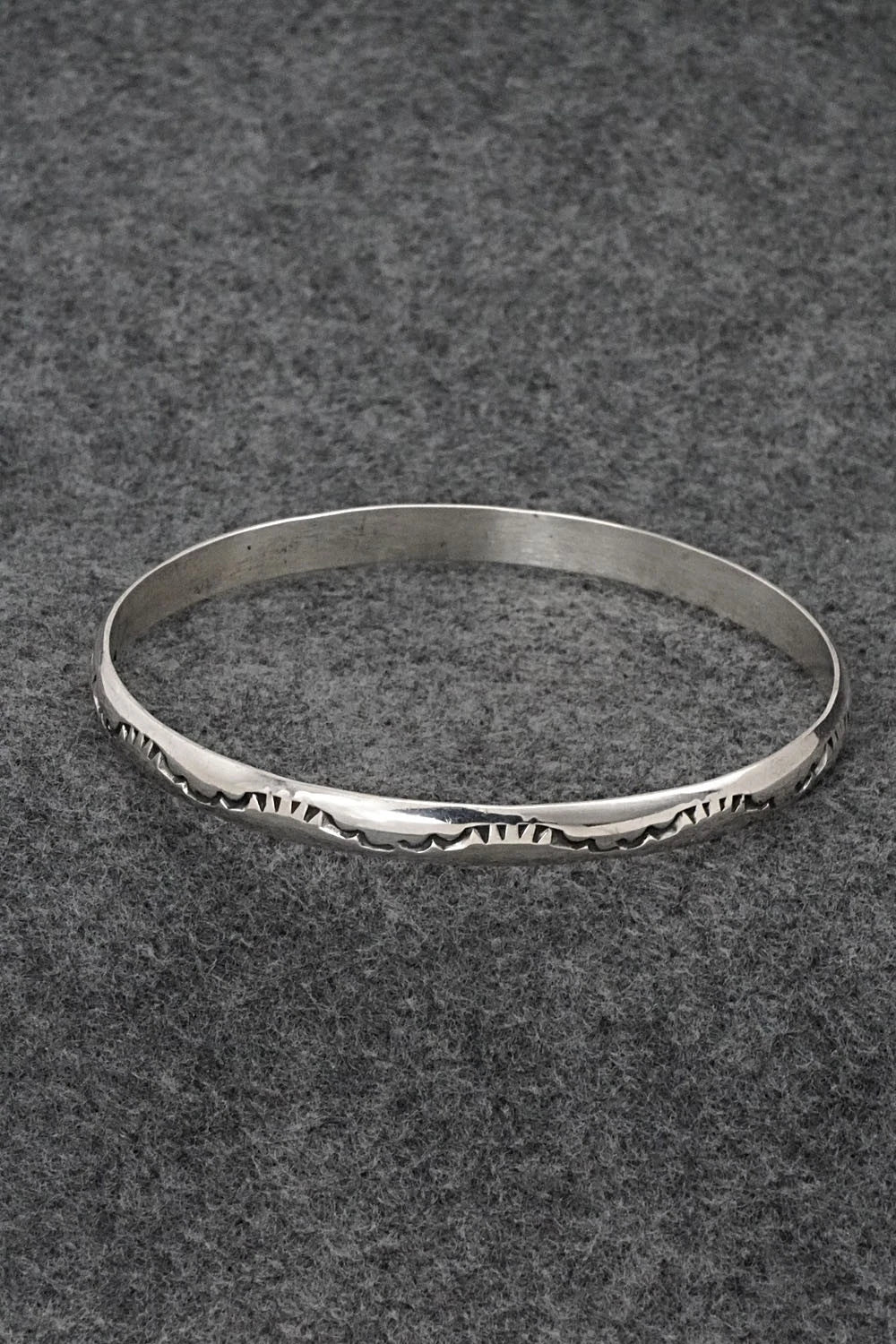 Sterling Silver Bangle Bracelet - Elaine Tahe