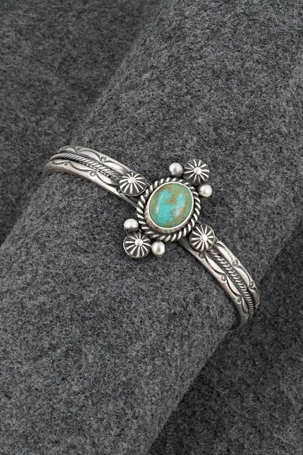 Turquoise & Sterling Silver Bracelet - Michael Calladitto
