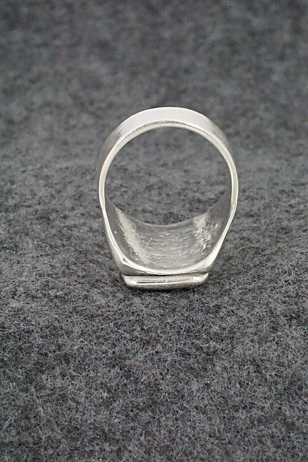 Turquoise & Sterling Silver Ring - Orena Leekya - Size 10.5
