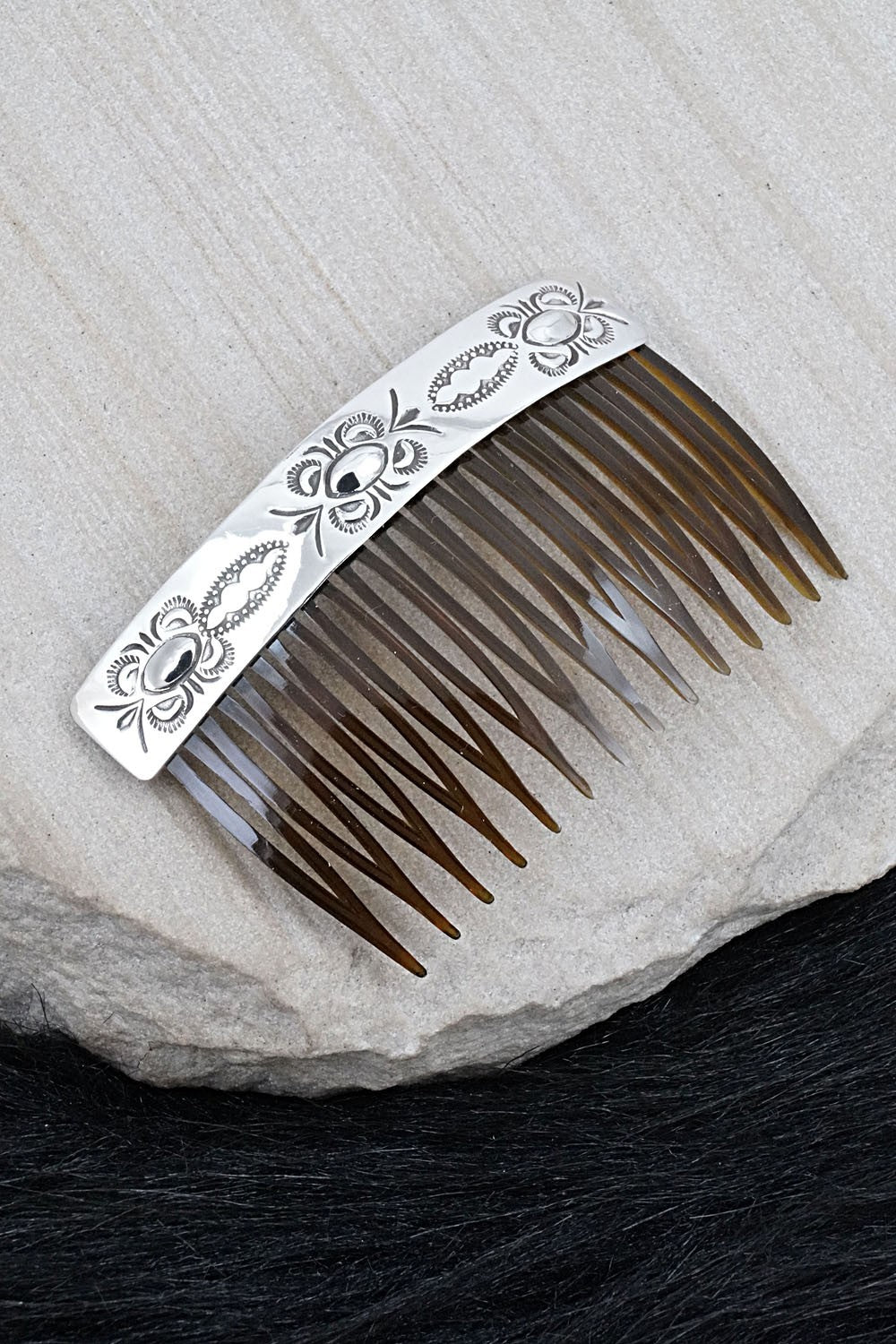 Sterling Silver Hair Combs - Bertha Begay