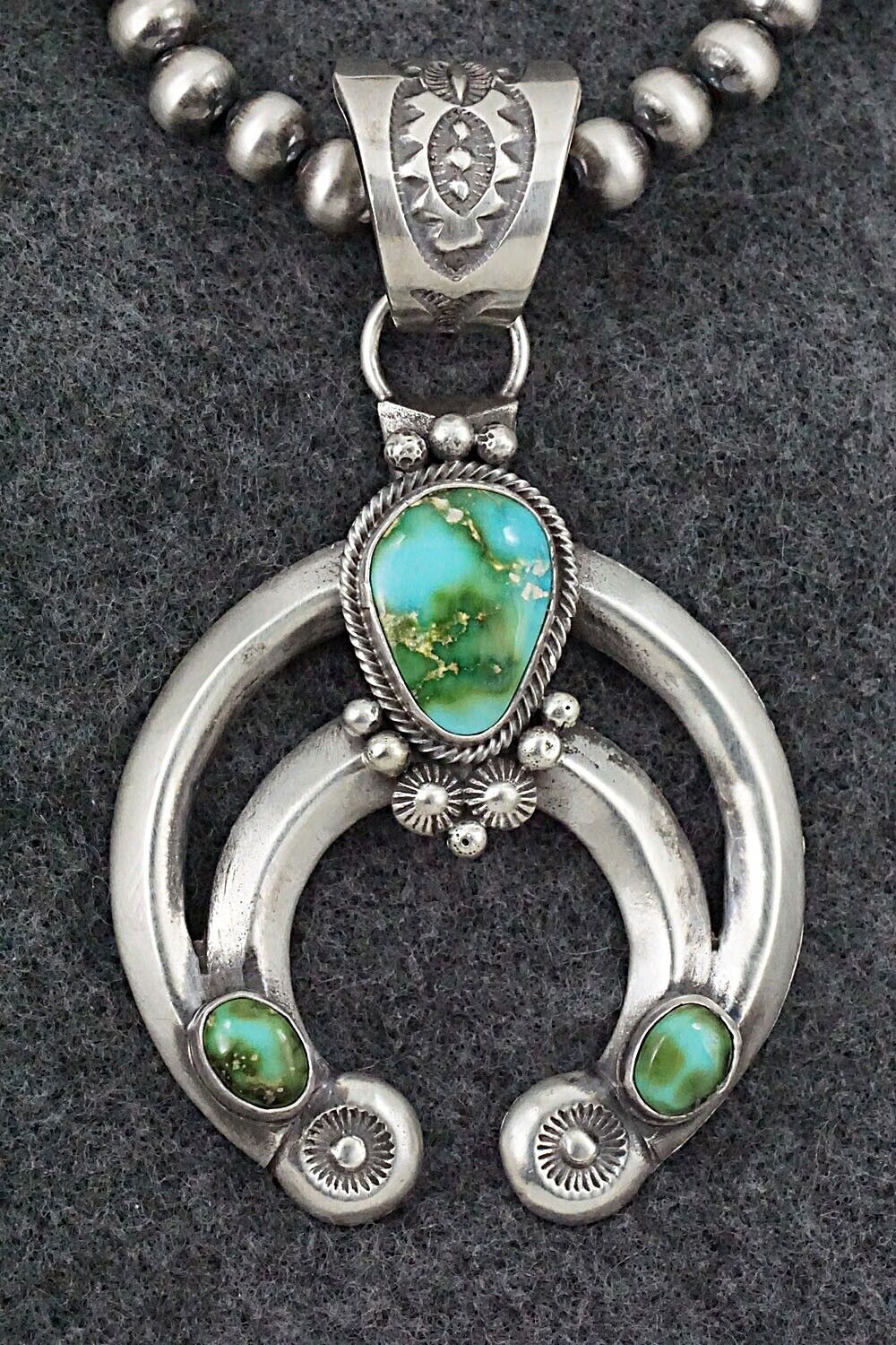 Turquoise & Sterling Silver Necklace - Paige Gordon