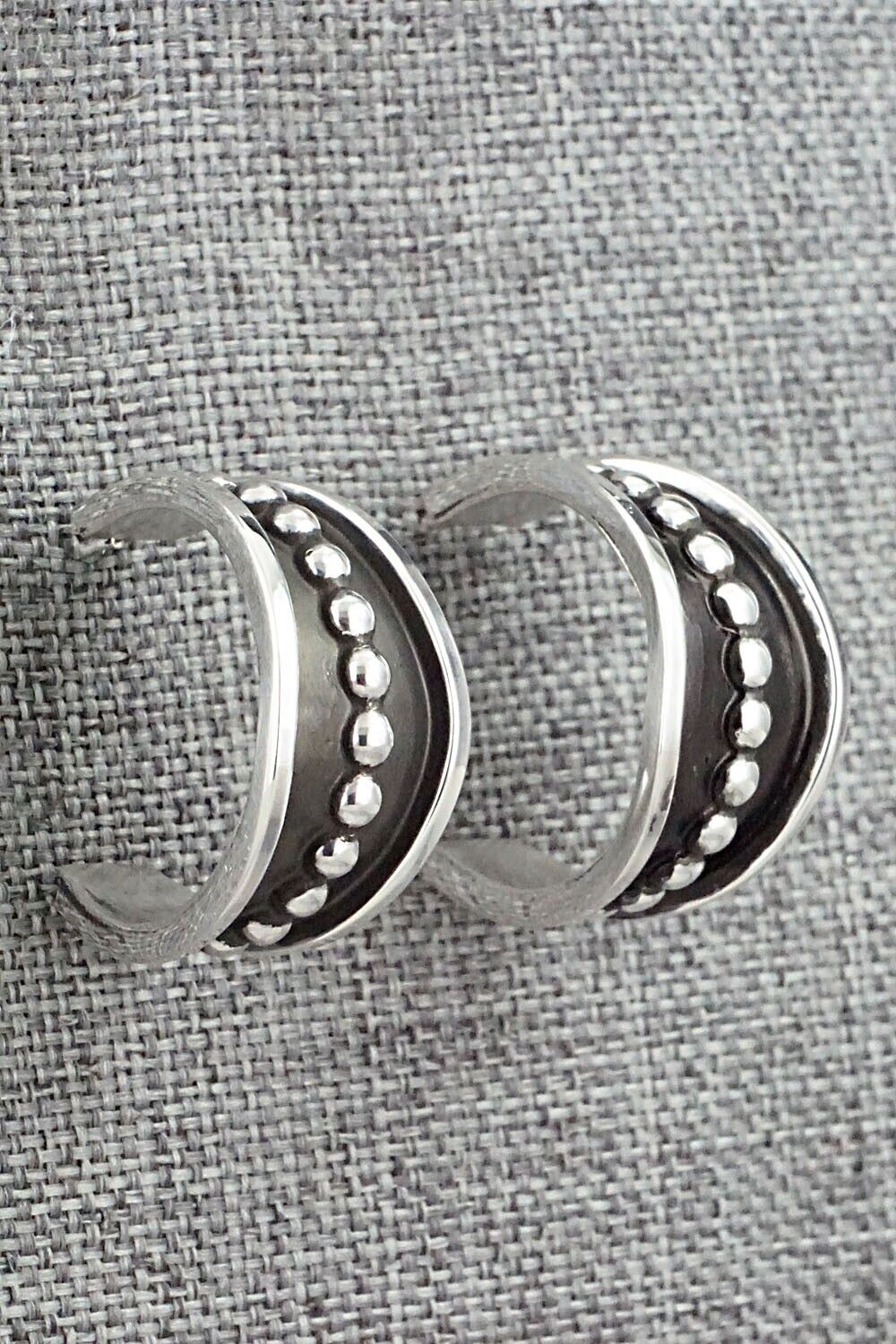 Sterling Silver Hoop Earrings - Tom Hawk