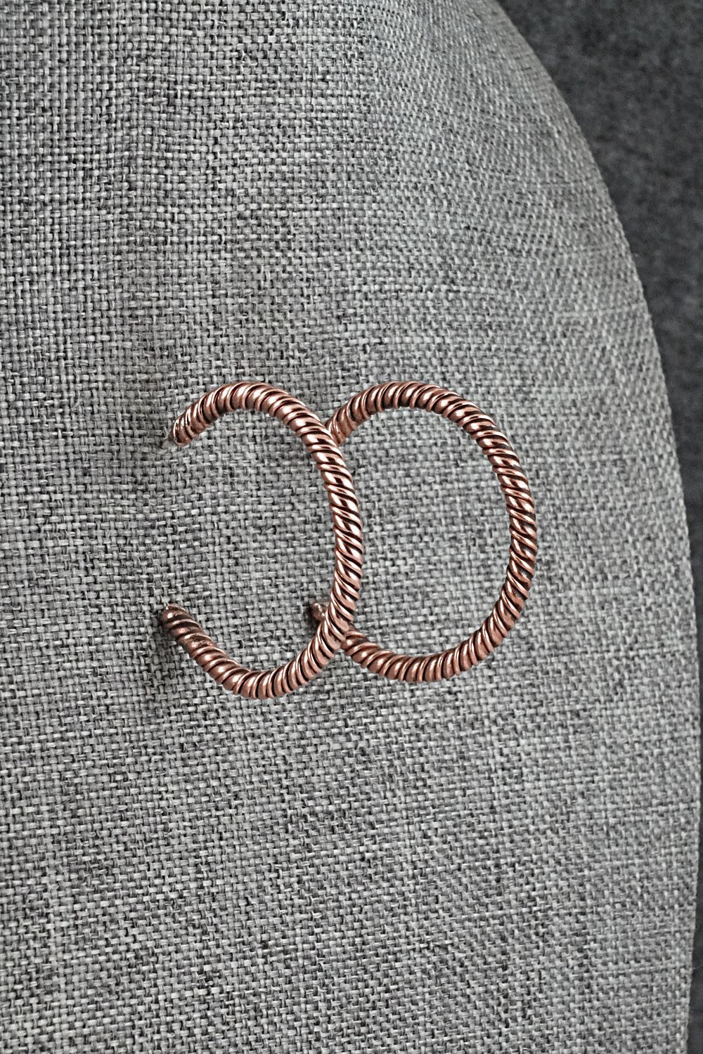 Copper Hoop Earrings - Elaine Tahe