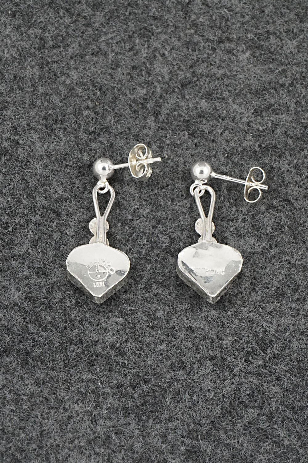 Mother of Pearl Inlay & Sterling Silver Earrings - Ola Eriacho