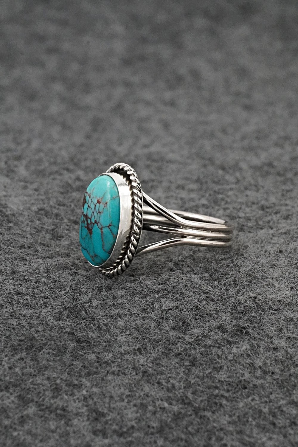 Turquoise & Sterling Silver Ring - Rena Begay - Size 7