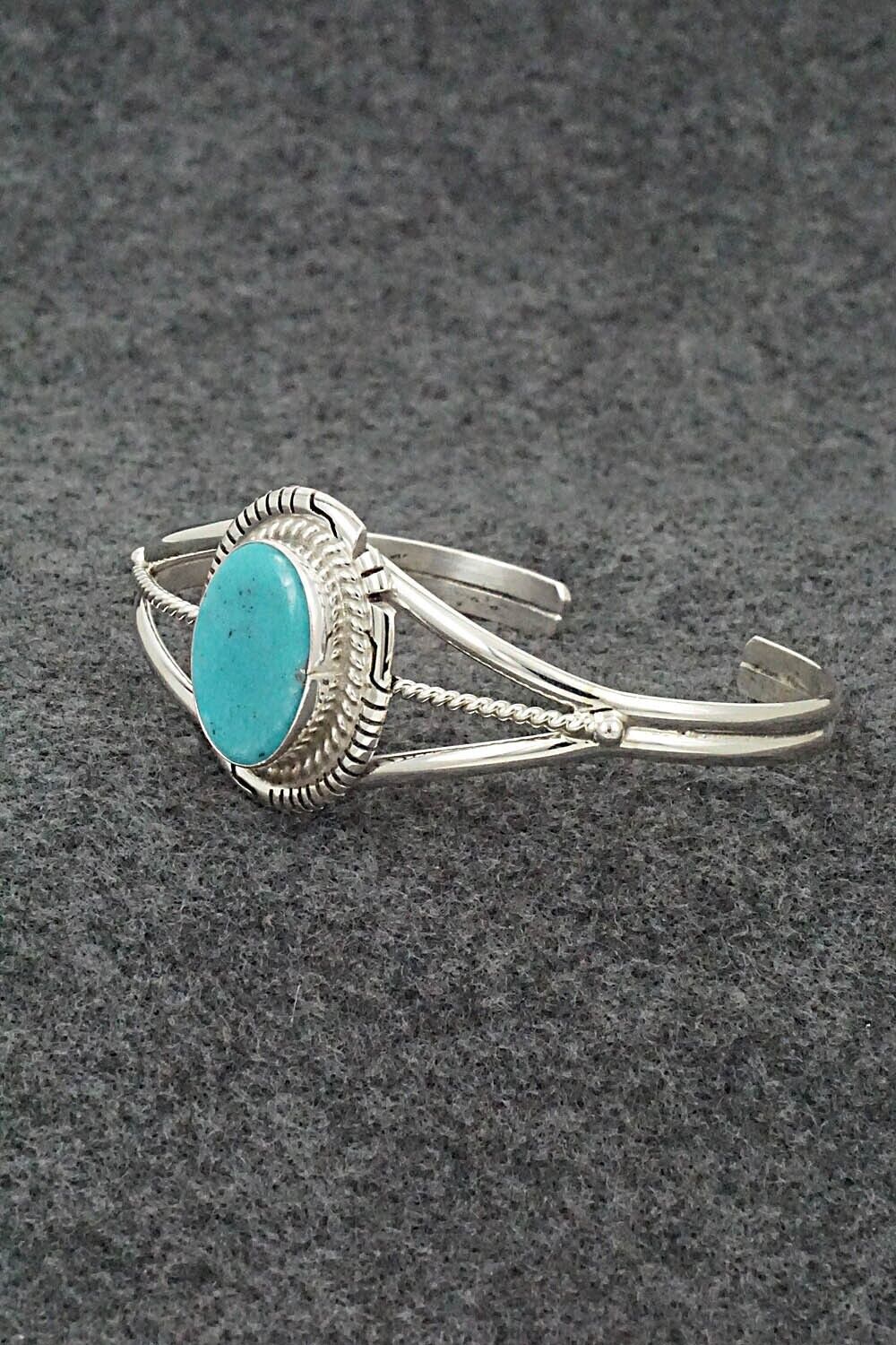 Turquoise & Sterling Silver Bracelet - Peggy Skeets