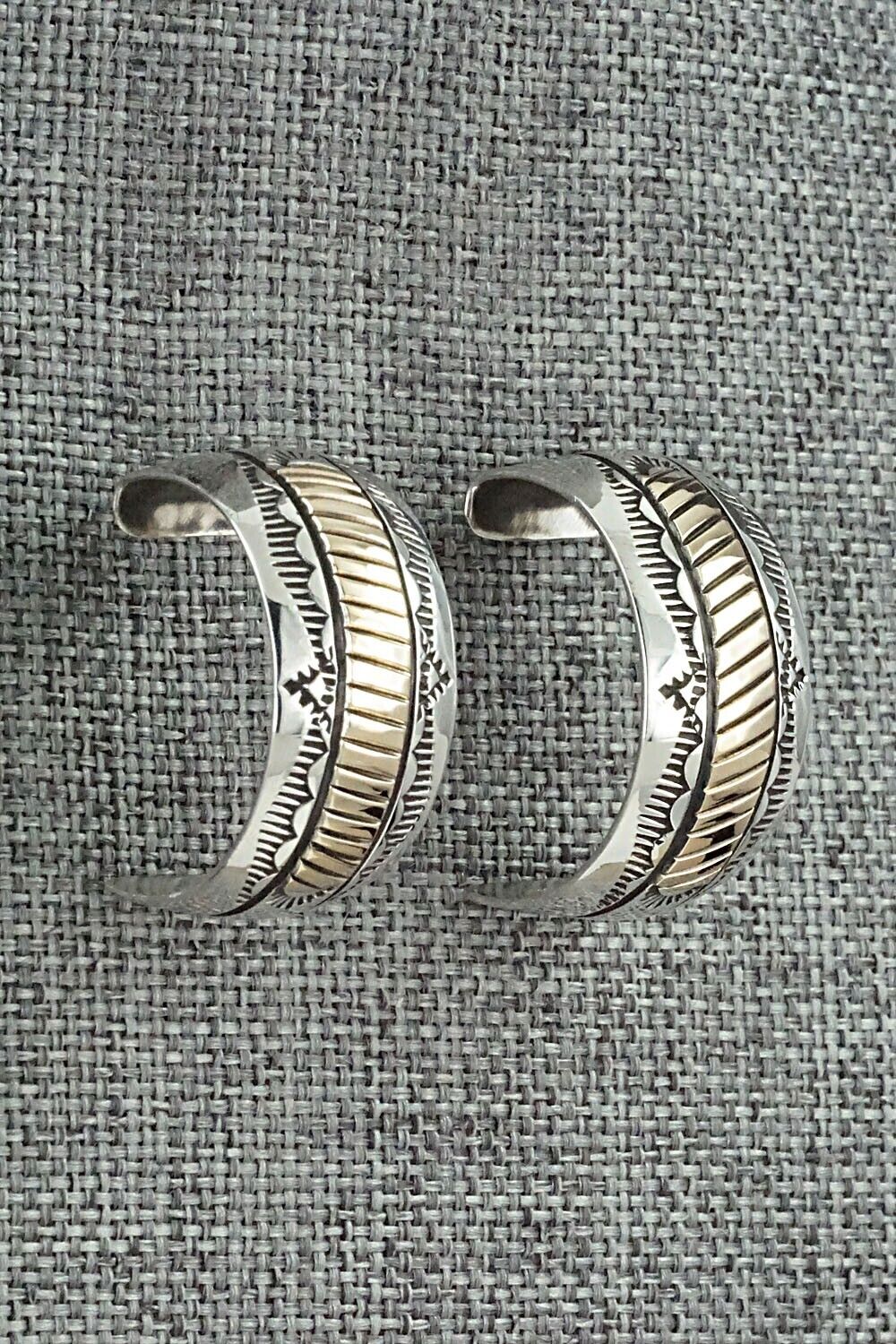 Sterling Silver & Gold Fill Hoop Earrings - Bruce Morgan