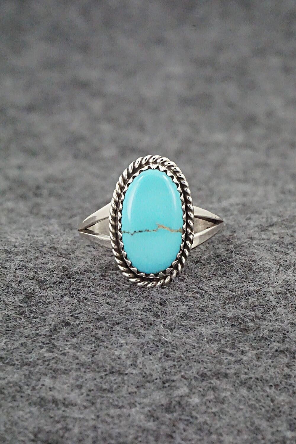 Turquoise & Sterling Silver Ring - Robert Martinez - Size 7