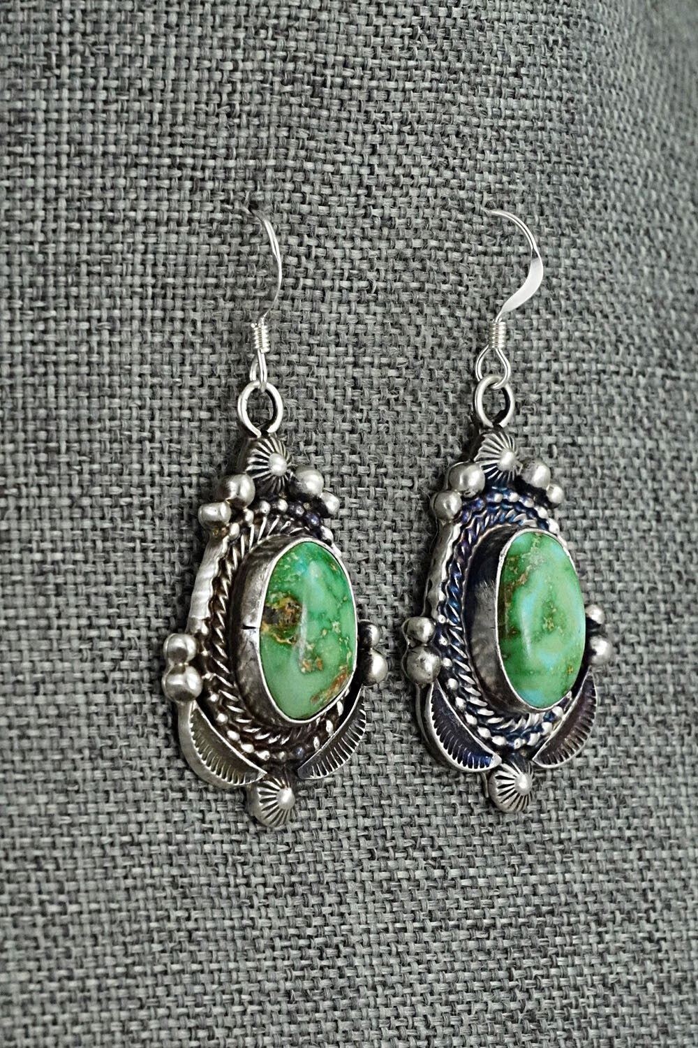 Turquoise & Sterling Silver Squash Blossom Set - Tom Lewis