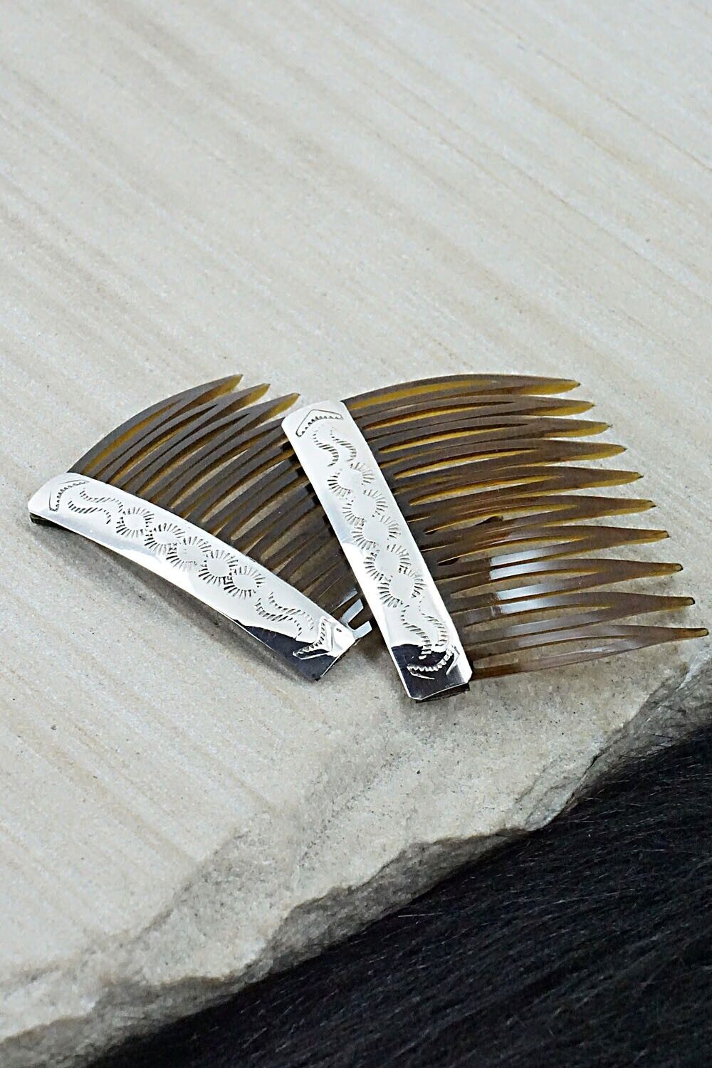 Sterling Silver Hair Combs - Randall Dalgai