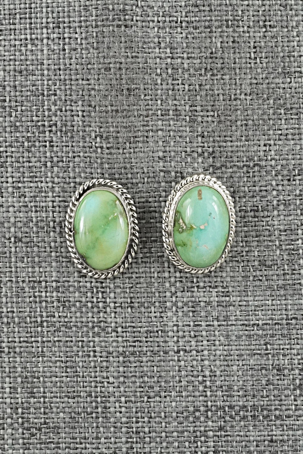 Turquoise & Sterling Silver Earrings - Eugene Gruber