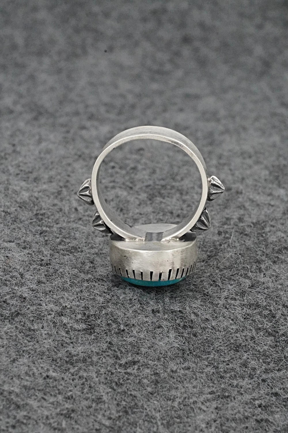 Turquoise & Sterling Silver Ring - Darrin Livingston - Size 7