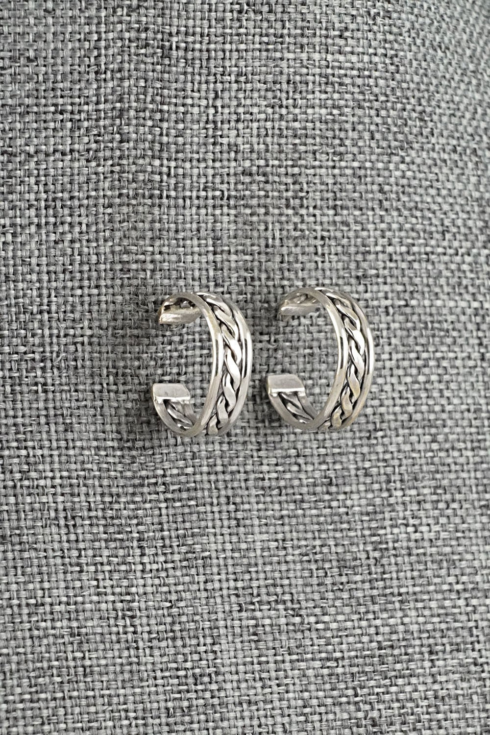 Sterling Silver Hoop Earrings - Elaine Tahe