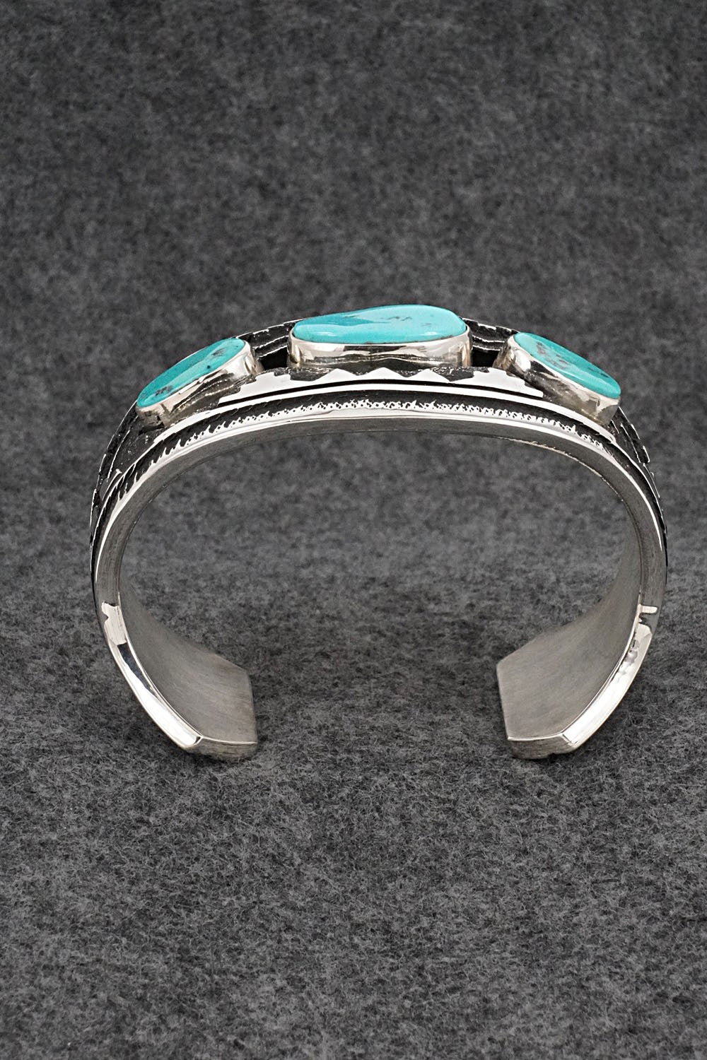 Turquoise & Sterling Silver Vintage Bracelet - Thomas Singer