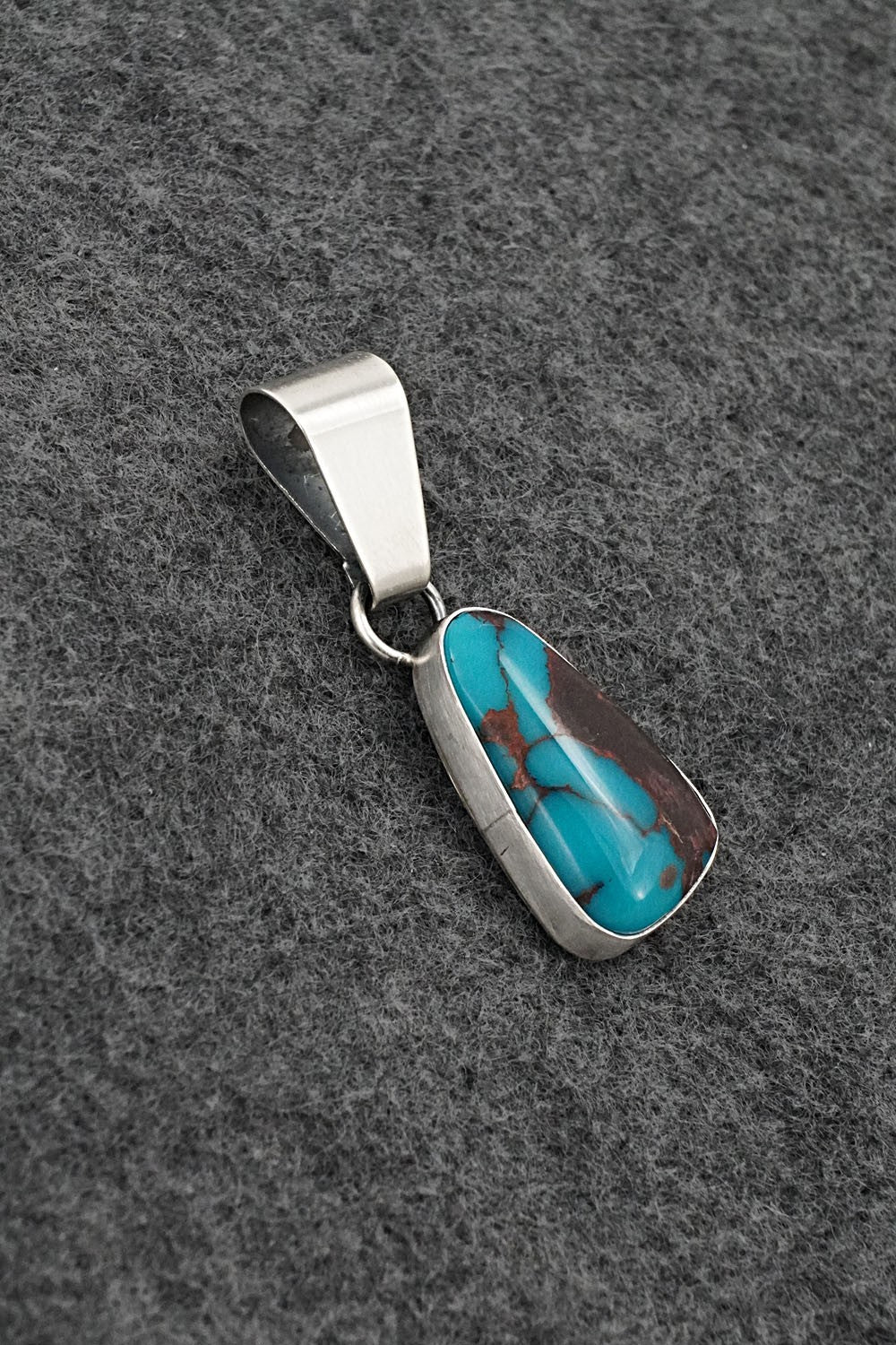 Turquoise & Sterling Silver Pendant - Rena Begay