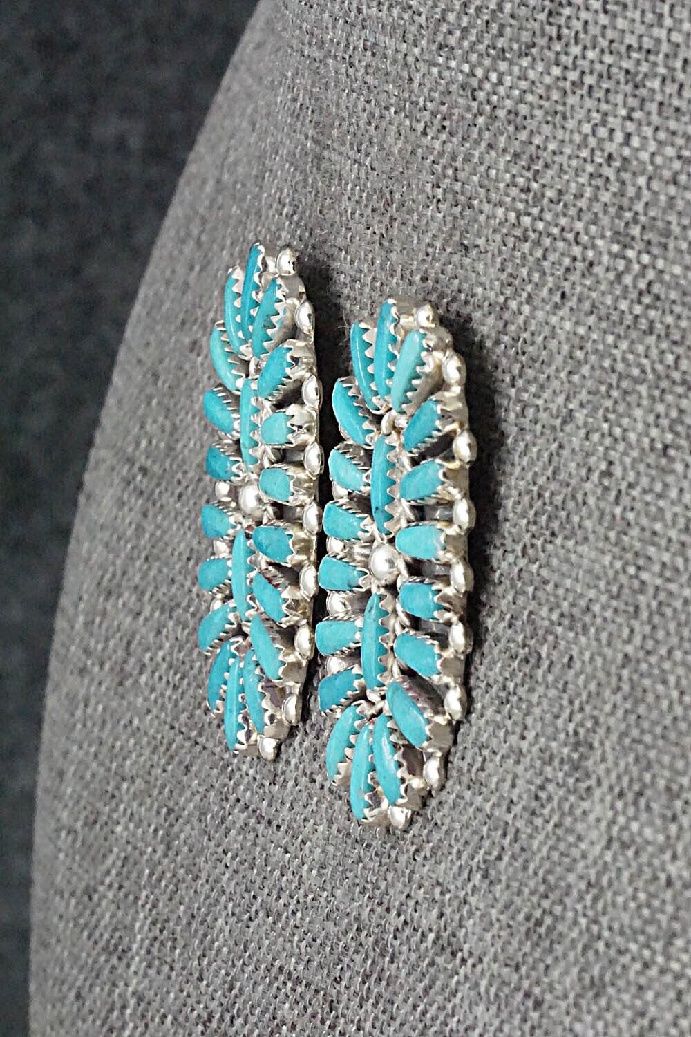Turquoise & Sterling Silver Earrings - Philena Byjoe