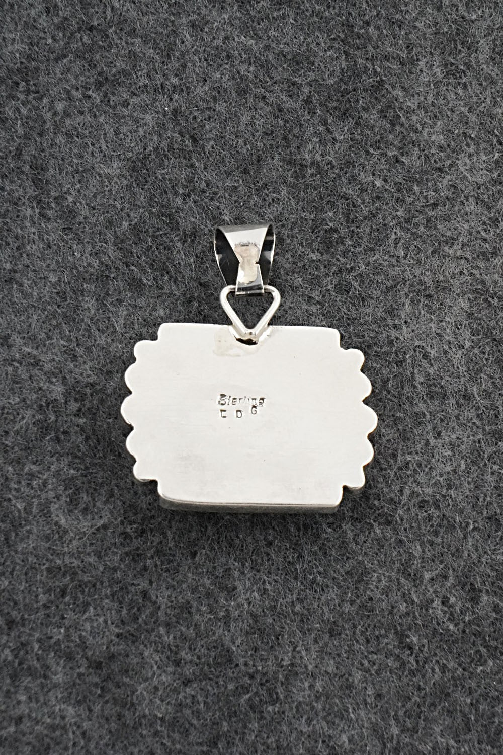 Turquoise & Sterling Silver Pendant - Eugene Gruber