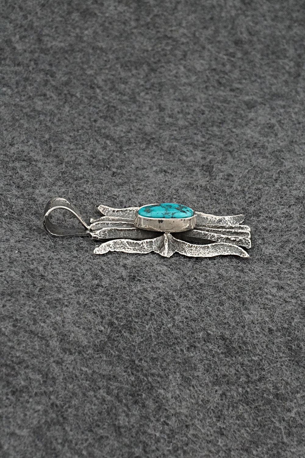 Turquoise & Sterling Silver Pendant - Cody Noble