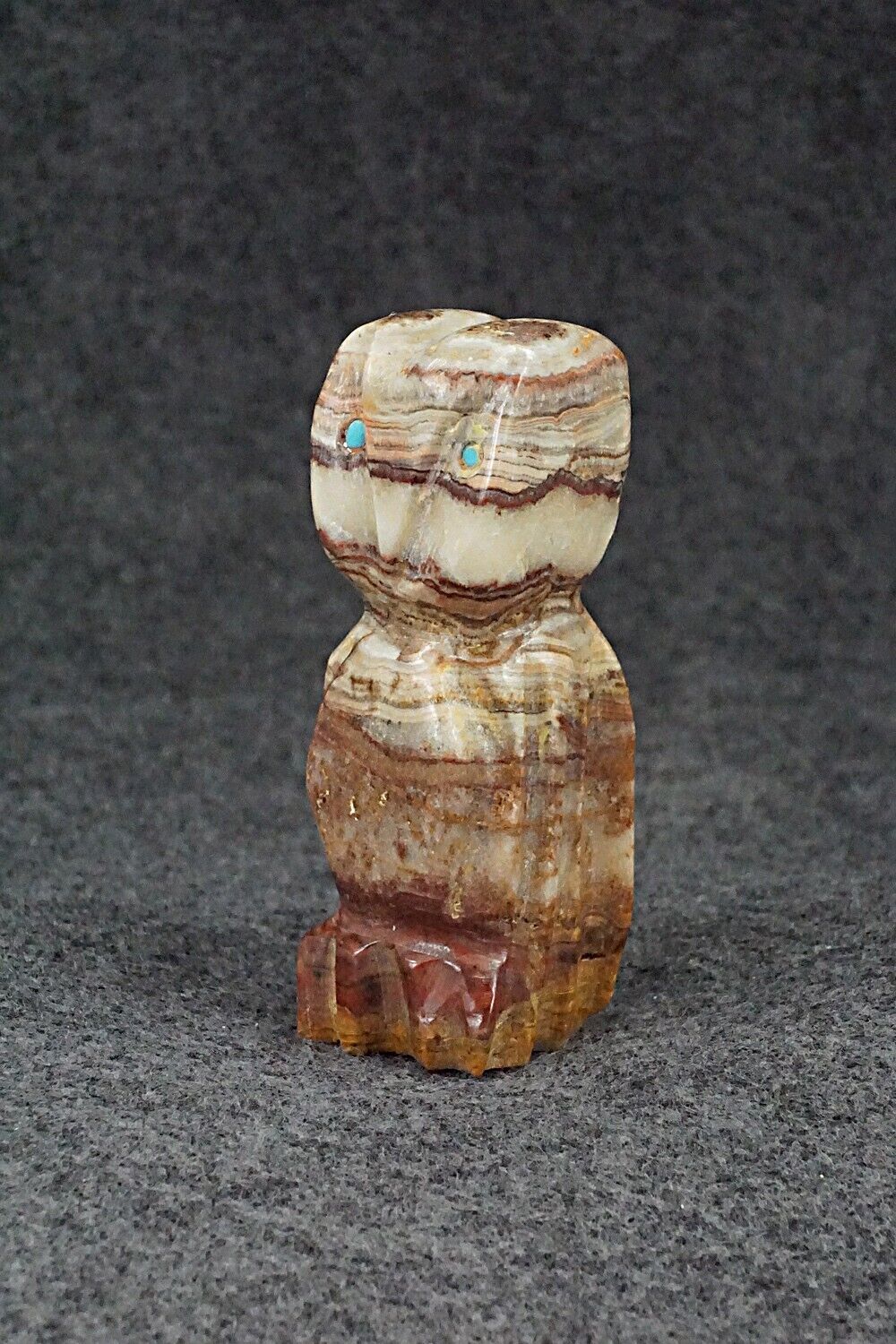 Owl Zuni Fetish Carving - James Panteah