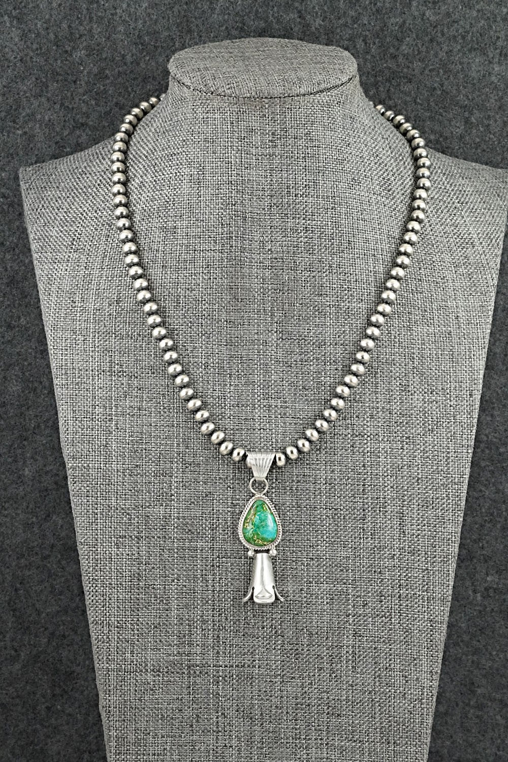 Turquoise & Sterling Silver Necklace - Samuel Yellowhair