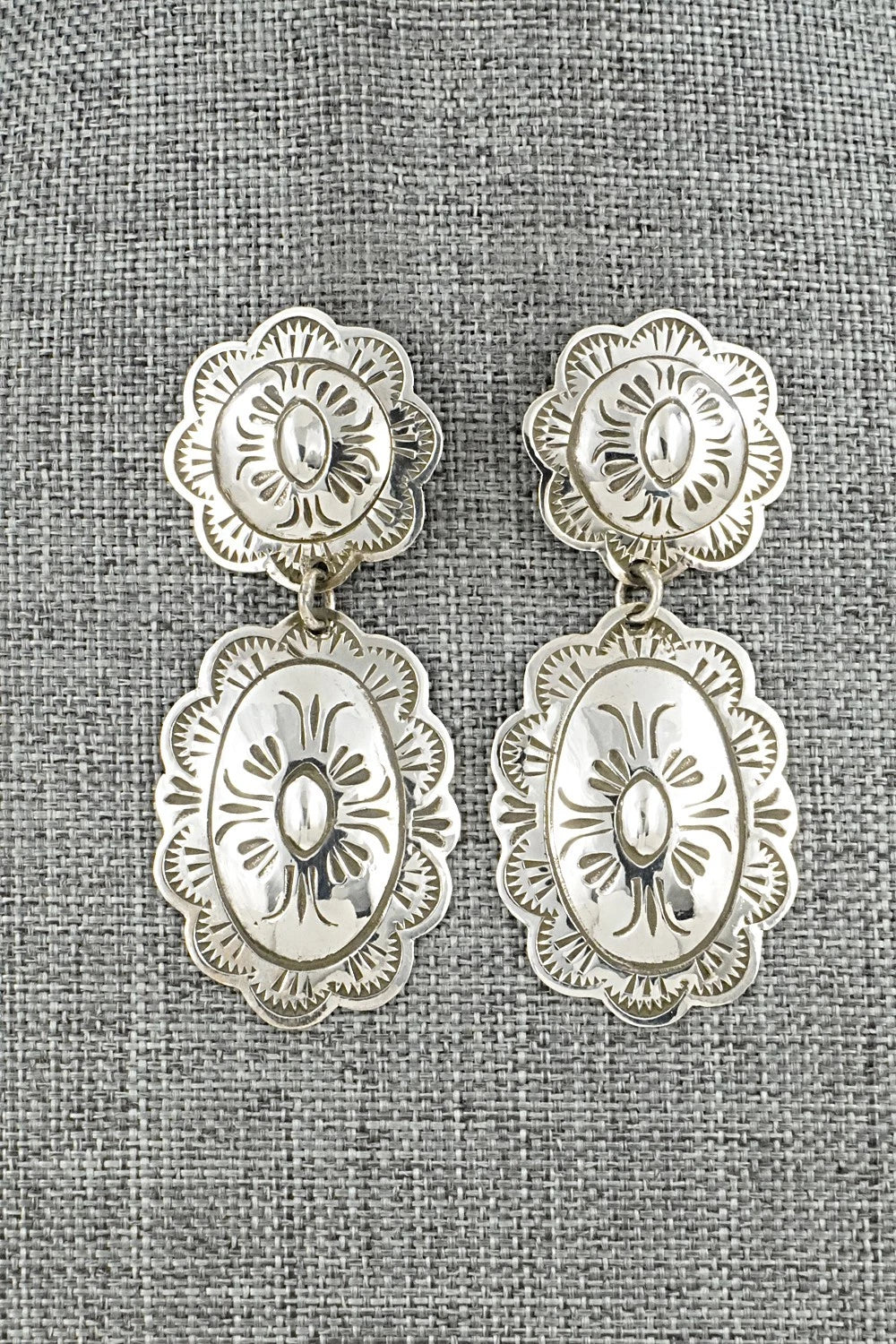 Sterling Silver Earrings - Bertha Begay