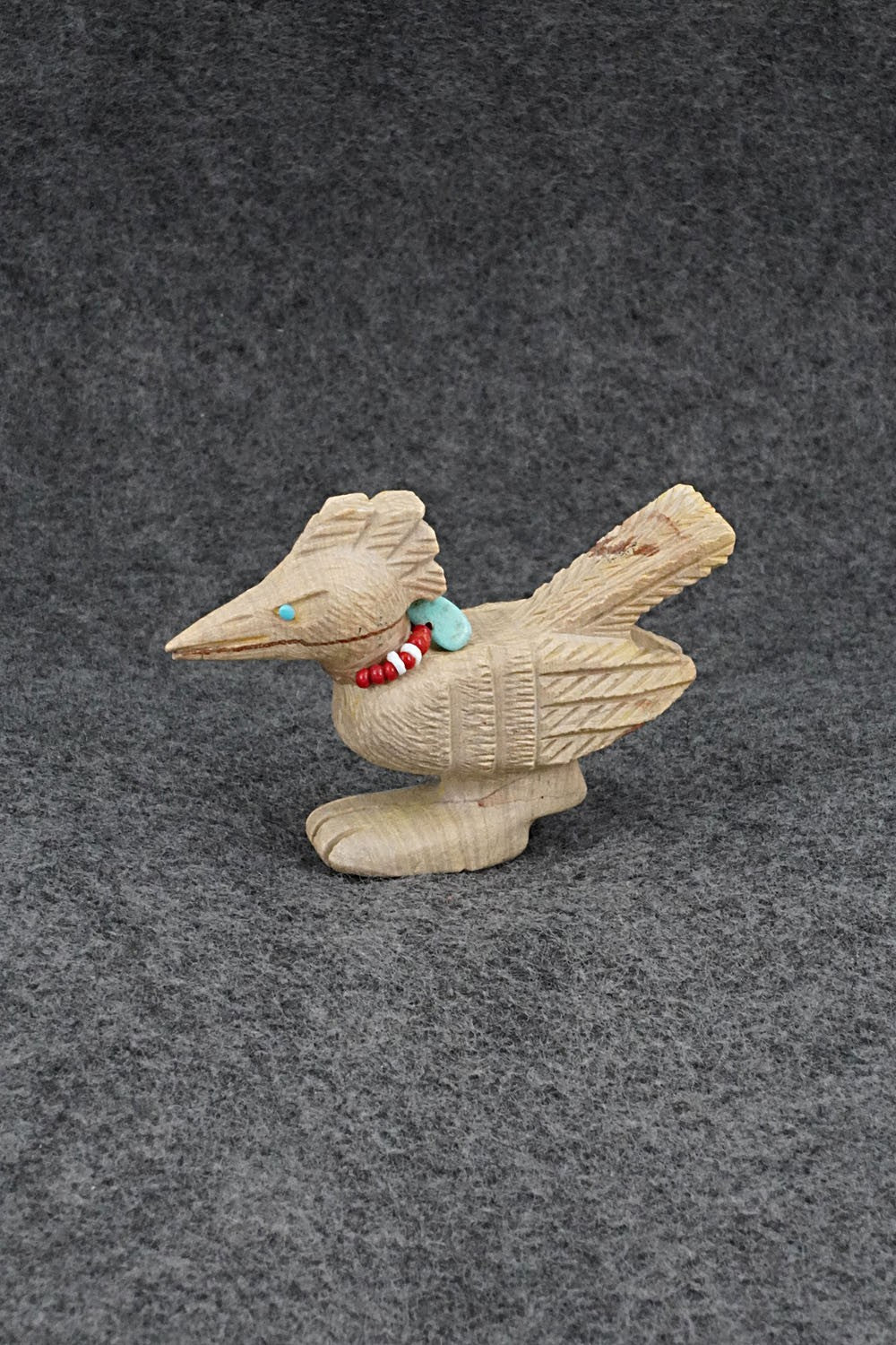 Roadrunner Zuni Fetish Carving - Douglas Martza