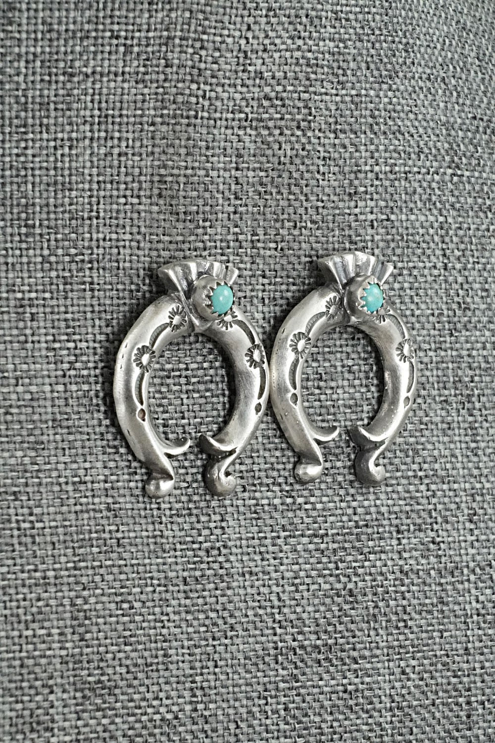 Turquoise & Sterling Silver Earrings - Adrienne Gordon