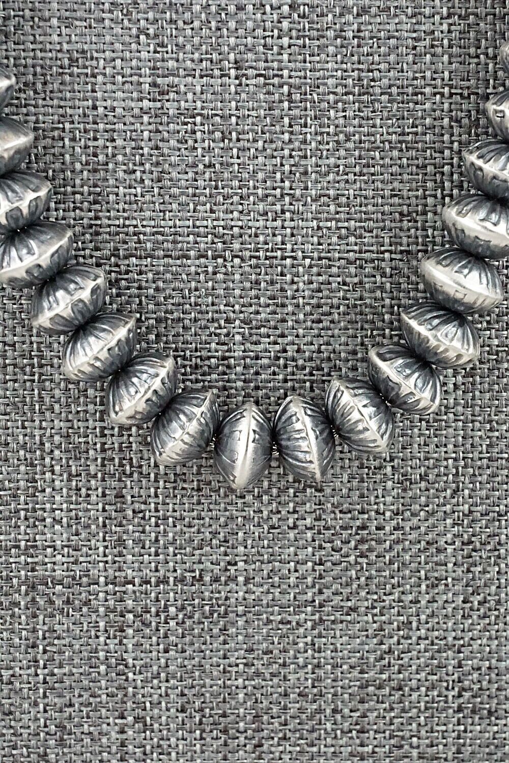 Sterling Silver Navajo Pearl Necklace 20" - Telisha Haley