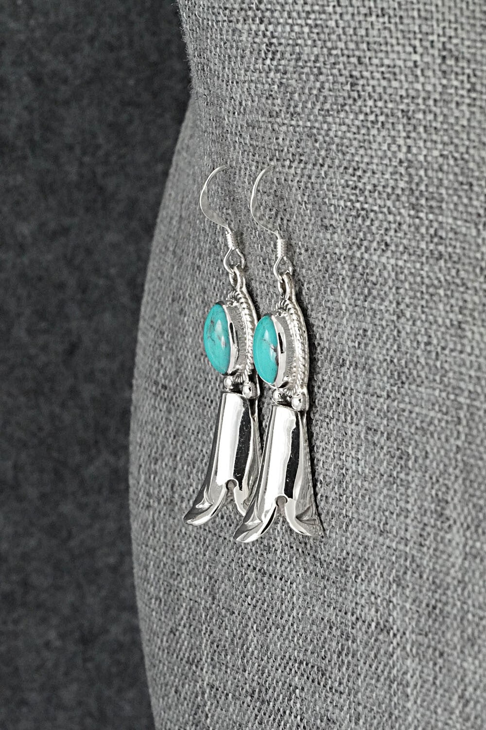 Turquoise & Sterling Silver Earrings - Sharon McCarthy