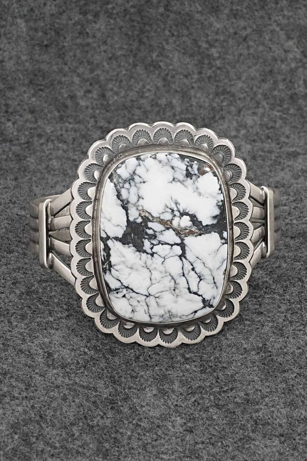 White Buffalo & Sterling Silver Bracelet - Randy Boyd