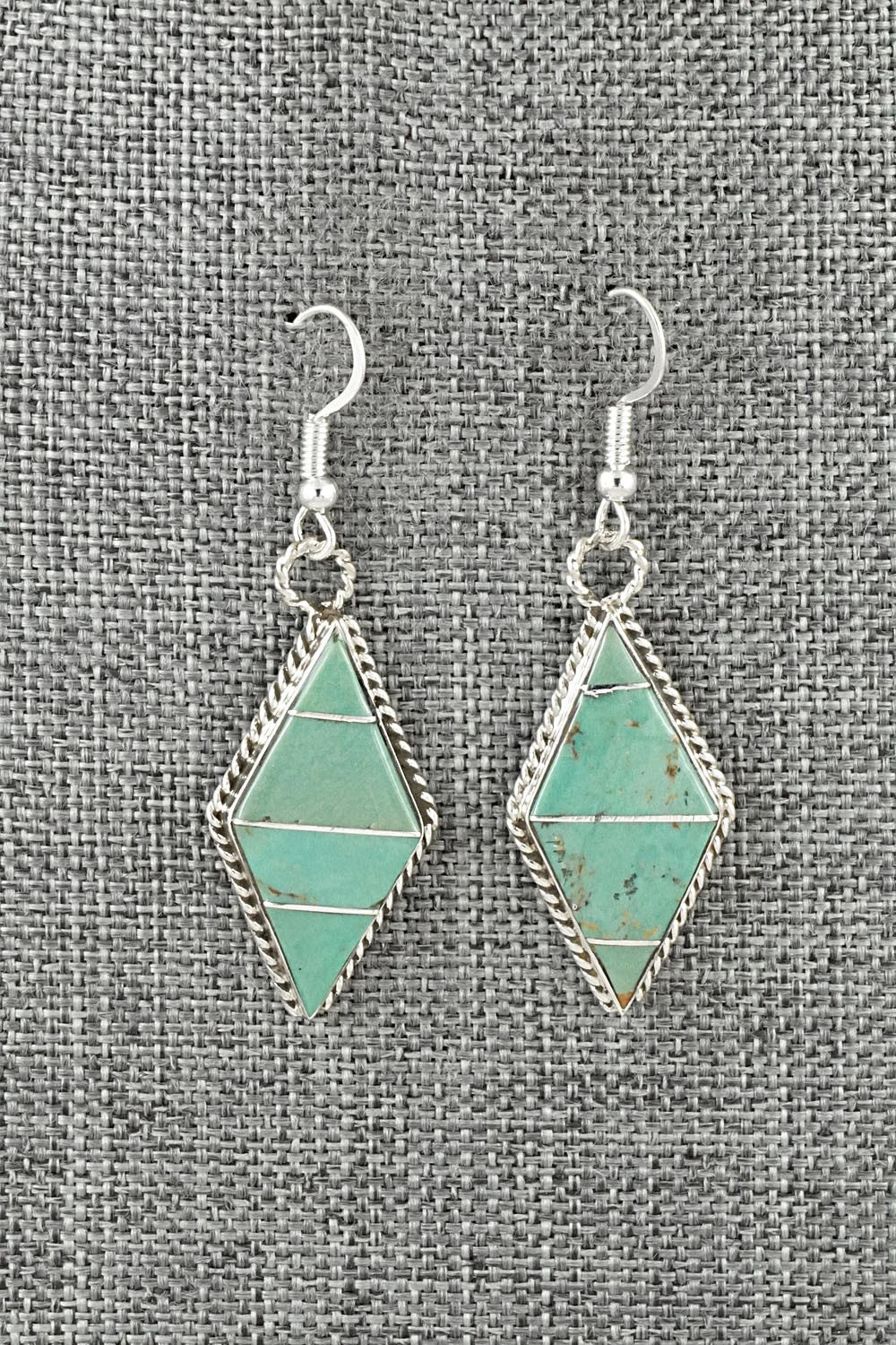 Turquoise & Sterling Silver Earrings - Andrew Enrico