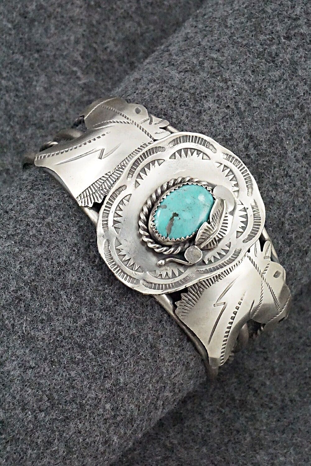 Turquoise & Sterling Silver Bracelet - Tim Yazzie