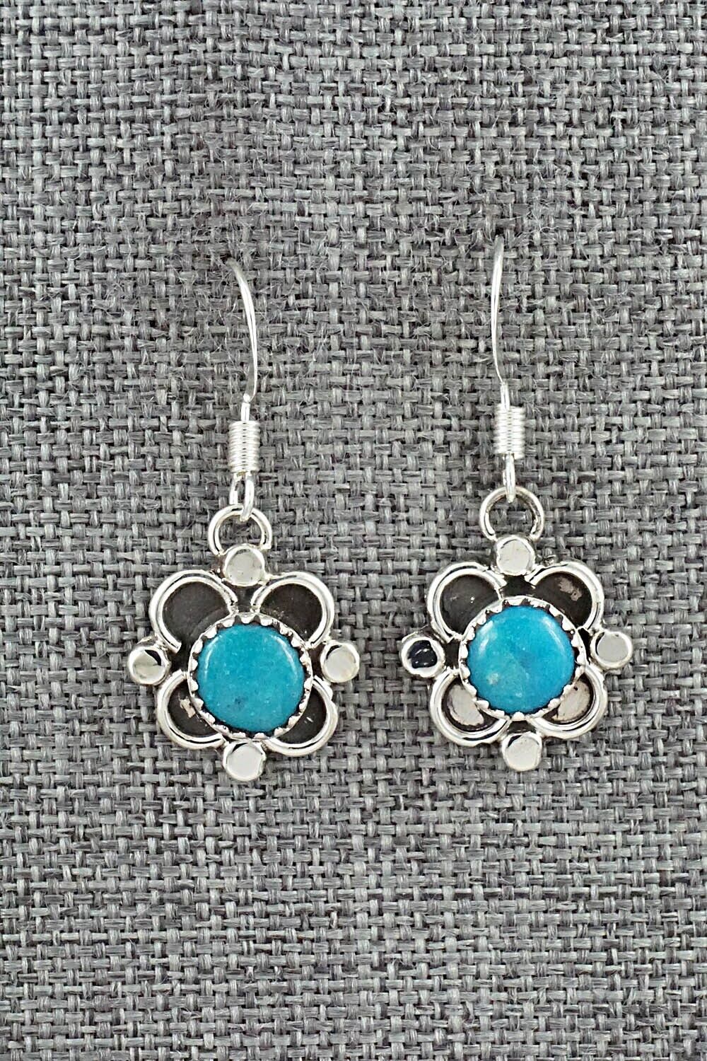 Turquoise & Sterling Silver Earrings - Sandra Parkett