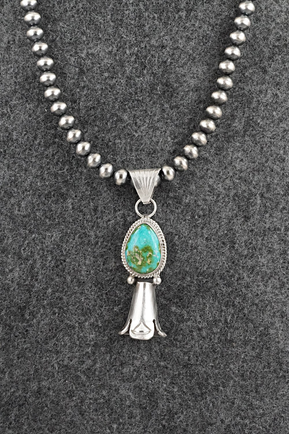 Turquoise & Sterling Silver Necklace - Samuel Yellowhair