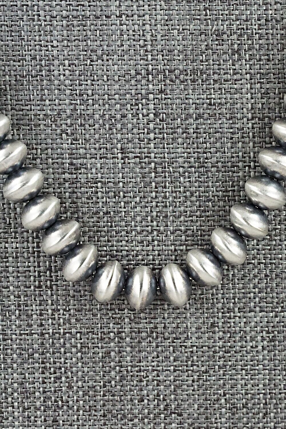 Sterling Silver Navajo Pearl Necklace 24" - Bryannen Halwood