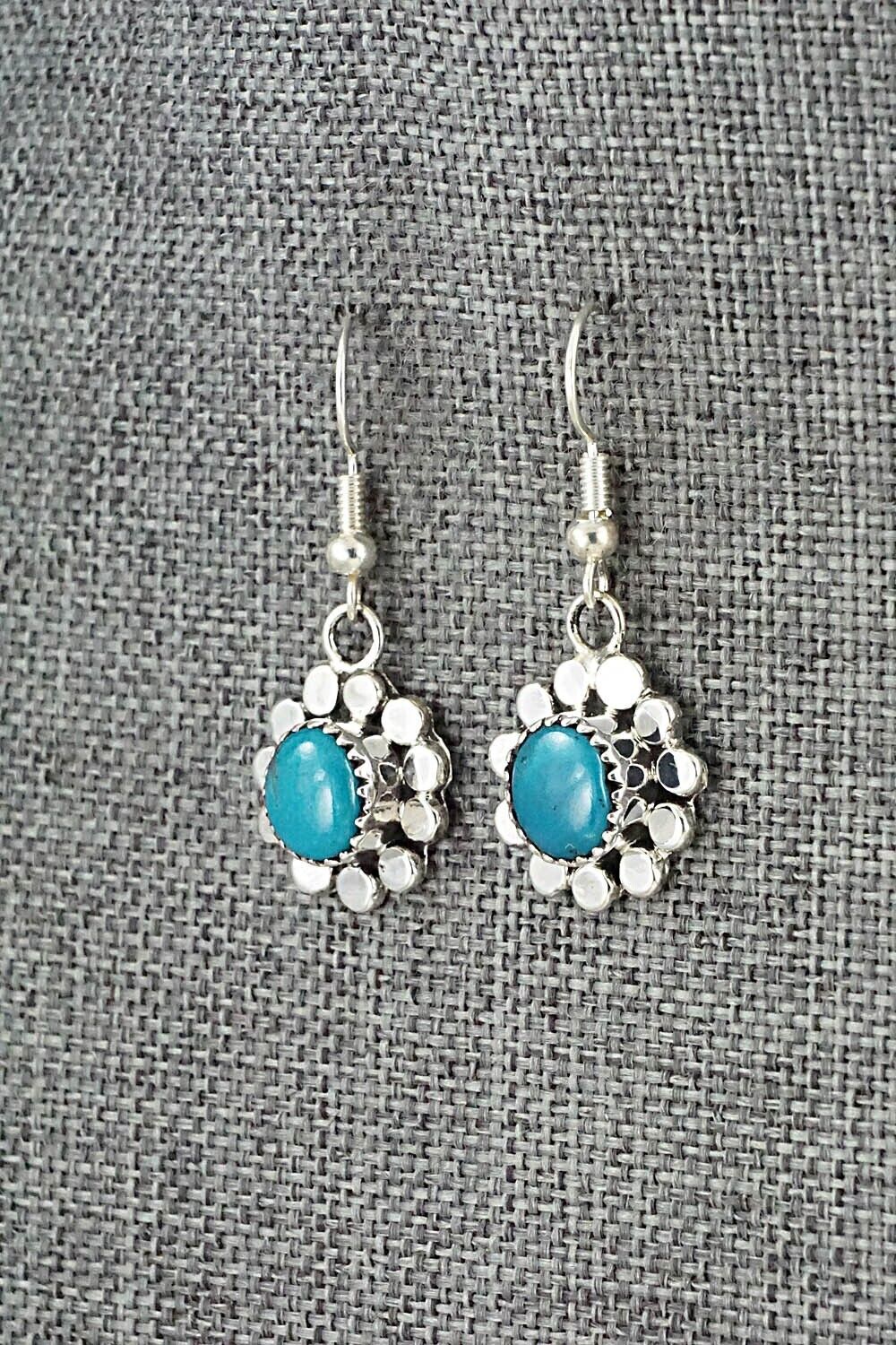 Turquoise & Sterling Silver Earrings - Sandra Parkett