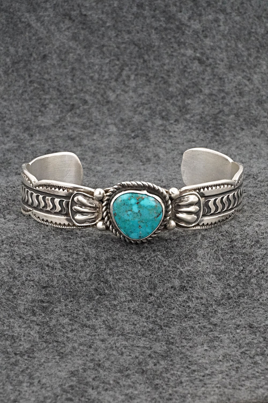 Turquoise & Sterling Silver Bracelet - Tillie Jon
