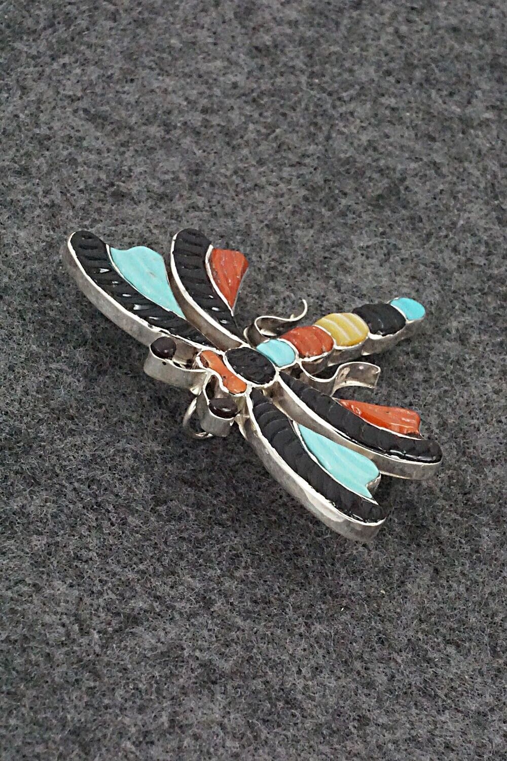 Multi-Stone and Sterling Silver Pendant/Pin - Tamera Pinto