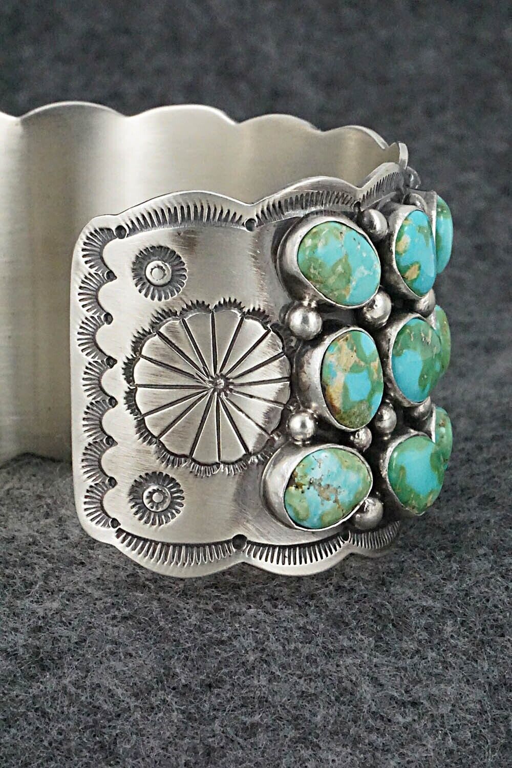 Turquoise & Sterling Silver Bracelet - Tom Lewis