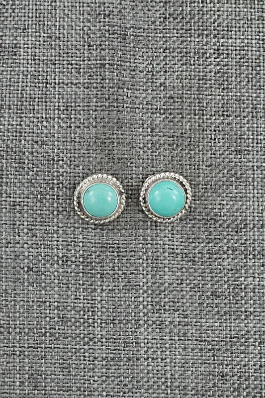 Turquoise & Sterling Silver Earrings - Byron Begay