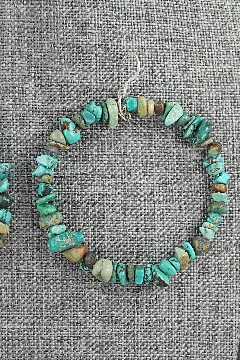 Turquoise & Sterling Silver Earrings - Doreen Jake
