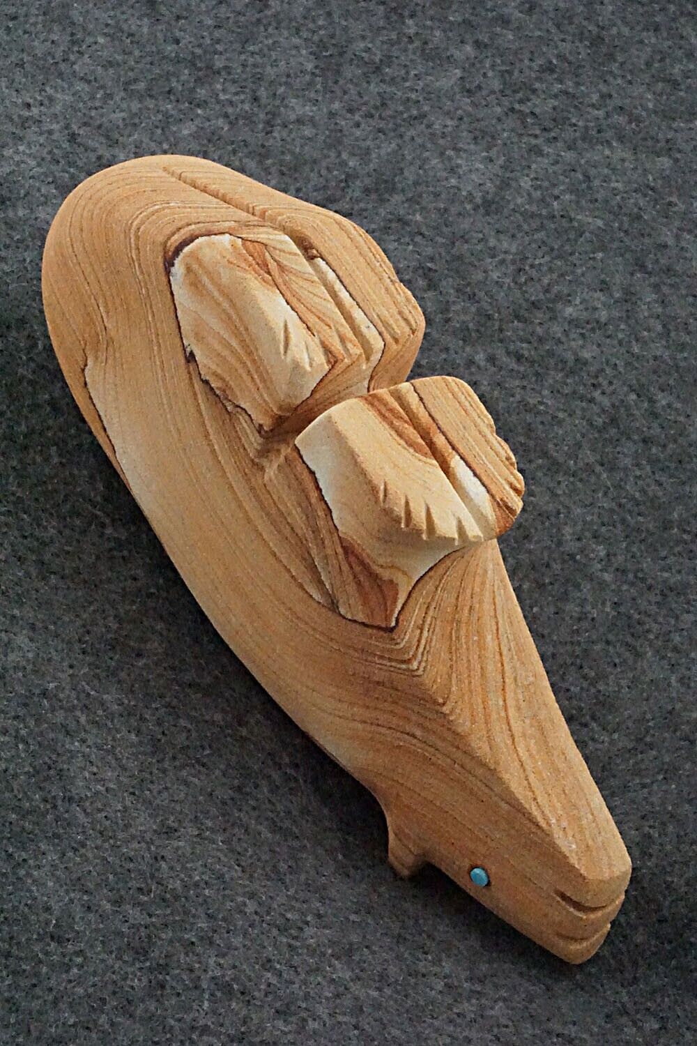 Bear Zuni Fetish Carving - Reynold Lunasee
