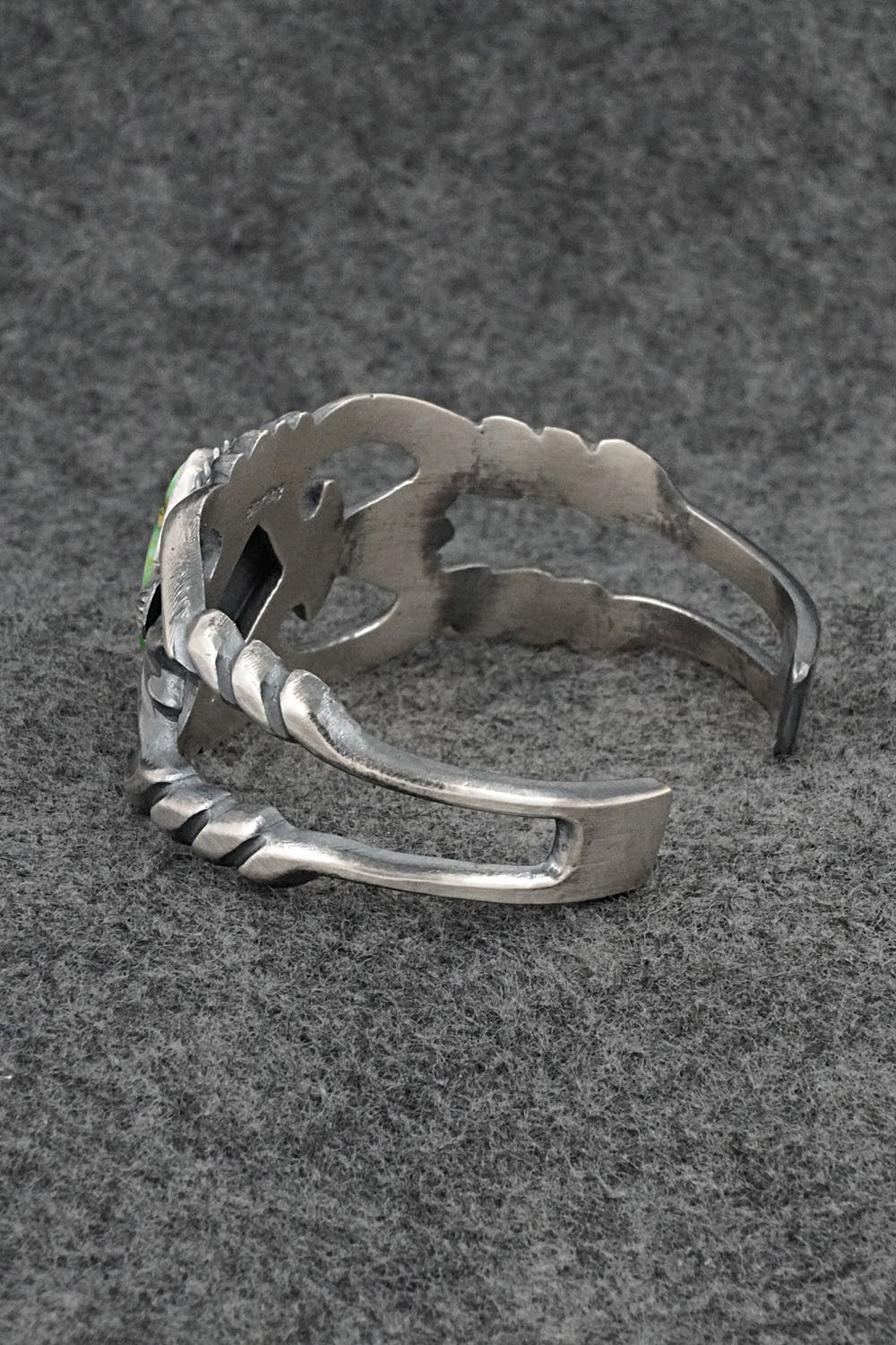 Turquoise & Sterling Silver Bracelet - Harrison Bitsue