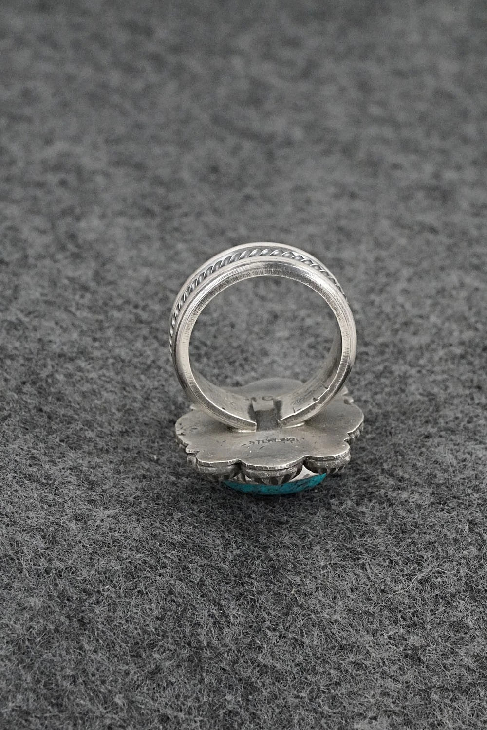 Turquoise & Sterling Silver Ring - Michael Calladitto - Size 7