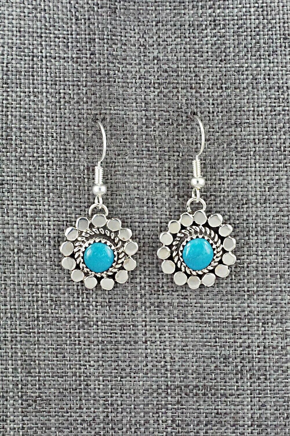 Turquoise & Sterling Silver Earrings - Sandra Parkett