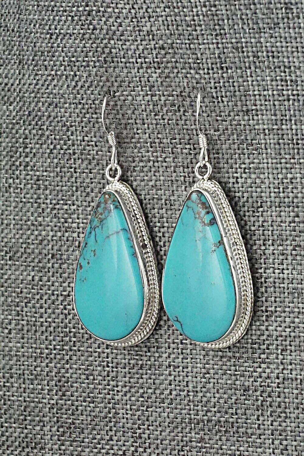 Turquoise & Sterling Silver Earrings - Sharon McCarthy