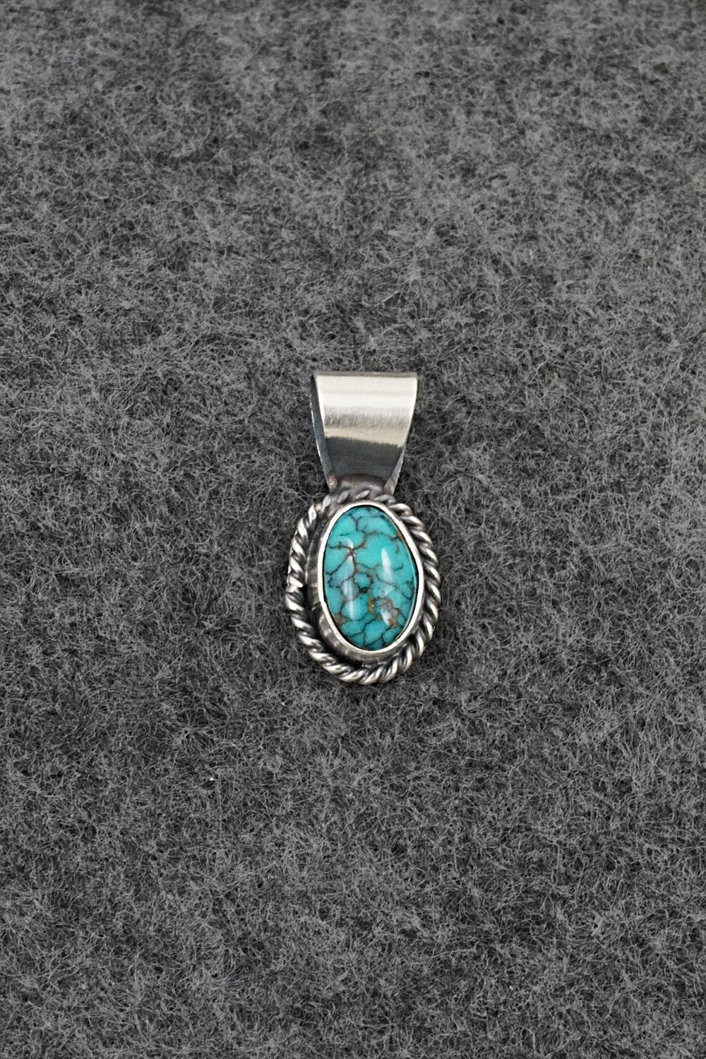 Turquoise & Sterling Silver Pendant - Rena Begay